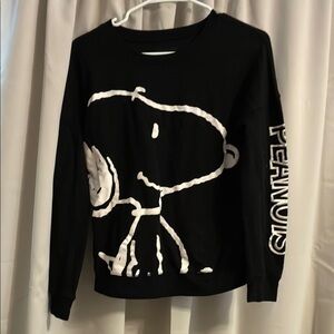 Peanuts Black and White Snoopy Cardigan